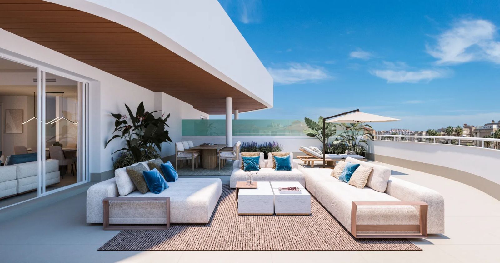 02 modern terrace with sea view lounge area