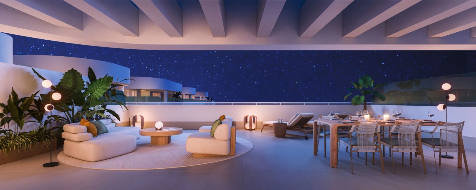 11 rooftop lounge starry sky outdoor dining